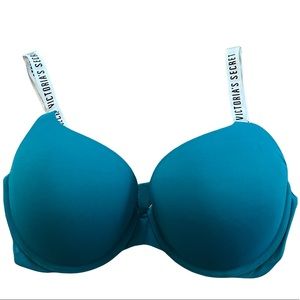 Victorias Secret Push Up Green Bra 34DD